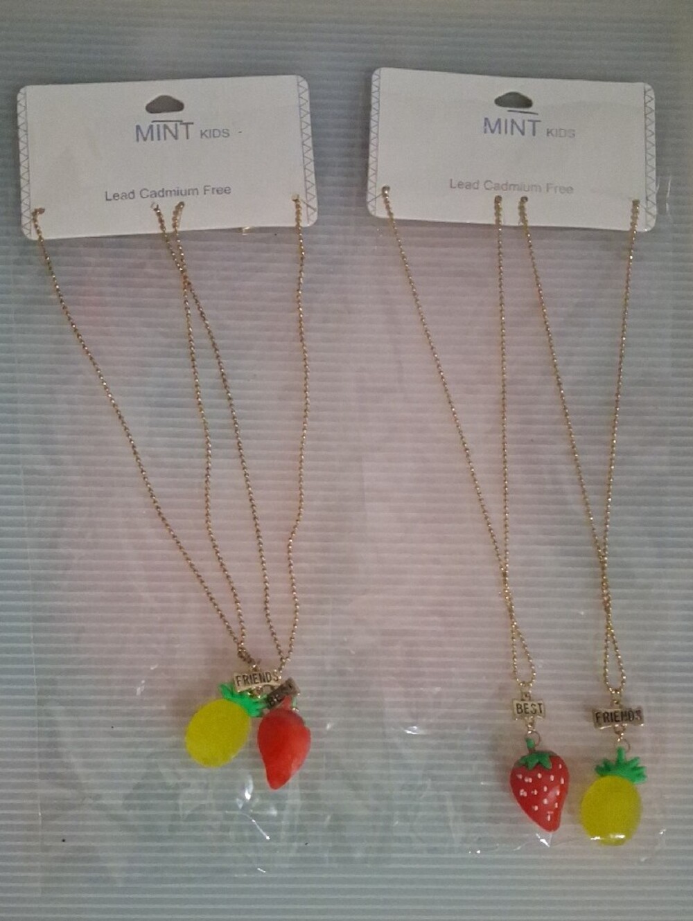 MINT Kids Gold-Tone Necklace Set with Fruit Charms - Picture 6 of 6